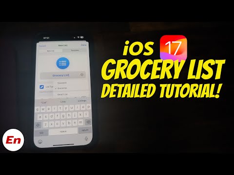 How to Make a Grocery List on iPhone