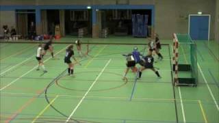 zaalhockey strafcorner dmhc-gouda