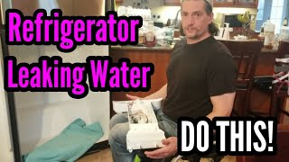 Refrigerator Leaking Water On The Floor DO THIS! #refrigerator #repair #Maytag #Whirlpool