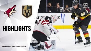NHL Highlights Coyotes Golden Knights 112919