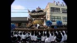 1990 平成2年 魚吹八幡神社秋祭り（宵宮） 高田屋台  JR網干駅前