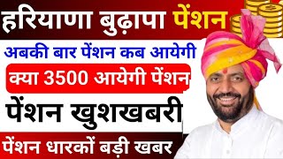 Haryana Budhapa Pension Kab Aaegi | हरियाणा बुढ़ापा पेंशन बड़ी खुशखबरी | Haryana Old Age Pension