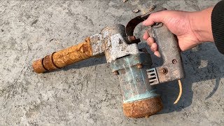 Restoration old rusty hammer drill MAKITA | Restore drills concrete breaker perfect project