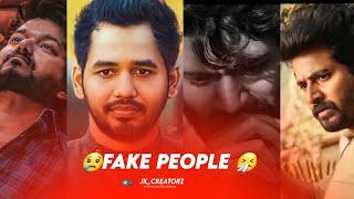 Drogam whatsapp status tamil | Fake people whatsapp status | JK CREATIONZ