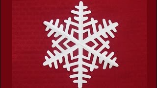 Paper snowflake 1 - Detailed tutorial - Beginner level - Can YOU do it?