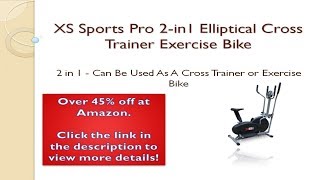 XS Sports Pro 2 in1 Elliptical Cross Trainer Exercise Bike Fitness Cardio Weightloss Workout Machine