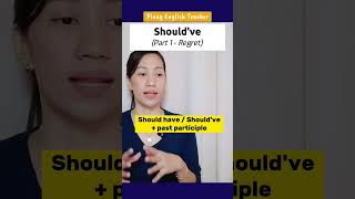 Basic usage of SHOULD'VE || Pinay English Teacher #shortsvideo #shortsfeed