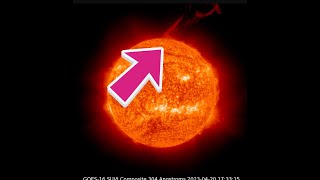 Large Prominence eruption on the sun today. West Coast Earthquake update. Thursday 4/20/2023