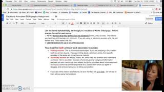 Capstone Annotated Bibliography: Description