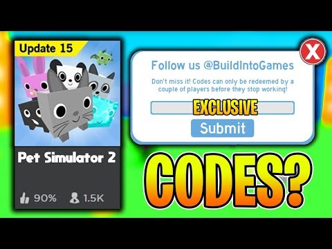 ROBLOX PET SIMULATOR 2 IS COMING OUT!! (Exclusive Codes?)