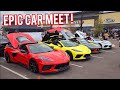 GOING TO A CRAZY CAR MEET IN MY C7 CORVETTE! EXOTICS, MUSCLE AND TUNERS EVERYWHERE!