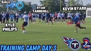 KEVIN BYARD Gets BEAT by KYLE PHILIPS at Titans Training Camp! 🔥 #Titans #tennesseetitans #Reaction