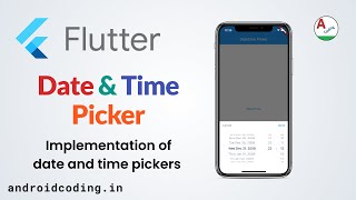Flutter Date Time Picker Tutorial for Beginners | flutter coding