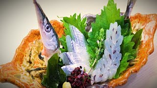 【How to make halfbeak Sashimi】~Japanese guy homecooking~