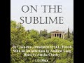 On the Sublime by UNKNOWN read by Amelia Chesley | Full Audio Book