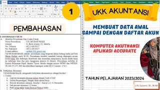 UD Mudah Hasil - Cara Membuat Data Awal Perusahaan Sampai dgn Impor Daftar Akun Menggunakan Accurate