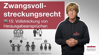 🟨 Vollstreckung von Herausgabeansprüchen | 🎬 15 | ZPO-Zwangsvollstreckungsrecht