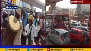 Huge Traffic Jam Due To Adivasi's Maha Garjana | LB Nagar