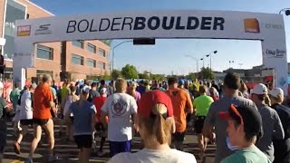 2017 BolderBOULDER 10K treadmill workout Memorial Day Boulder, Colorado, USA virtual run