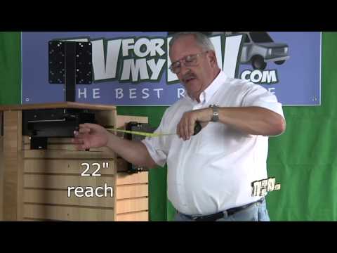 Flip Down Ceiling Mount Video Swivel Tv Stand For Rv