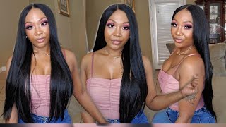 Outre Synthetic Melted Hairline HD Lace Front Wig - ELIANA collaboration @AllThingsNikkiNicole