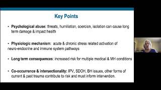 Identifying/addressing intimate partner violence in primary care settings w/Dr. McCaw - 10/06/2022