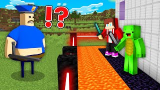 ANGRY POLICEMAN vs Security House in Minecraft - Maizen JJ and Mikey