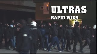ULTRAS RAPID kommen vermummt zum Stadion | WIENER DERBY | 25.10.2017