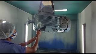 Painting for electrical Motor in painting booth