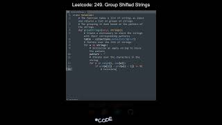 Leetcode 249. Group Shifted Strings in Python | Python Leetcode | Python Coding Tutorial | ASMR