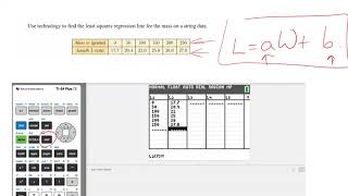 Linear Regression Lines (TI-84)