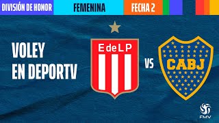 Estudiantes LP 🆚 Boca Juniors - Fecha 2 - División Honor Femenina - Vóley Metropolitano