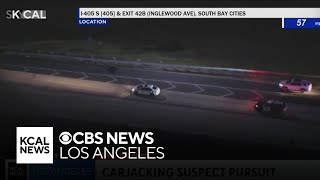 Alleged carjacking suspect arrested following high speed chase on 110, 405 Freeways