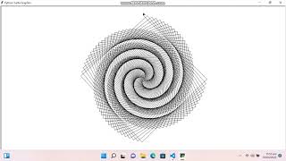 Creating Square Spiral In Python | Coding With Numair