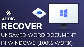 [2022] How to Recover Unsaved Word Document in Windows| 5 Ways 100% Work| Restore Unsaved Word #4k