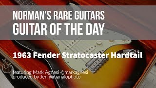 Norman's Rare Guitars - Guitar of the Day: 1963 Fender Stratocaster Hardtail