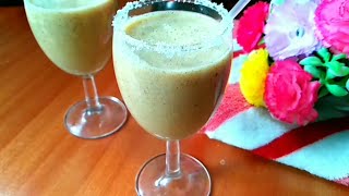 কলা ও খেজুরের মিল্কশেক।।Dates and banana milkshake