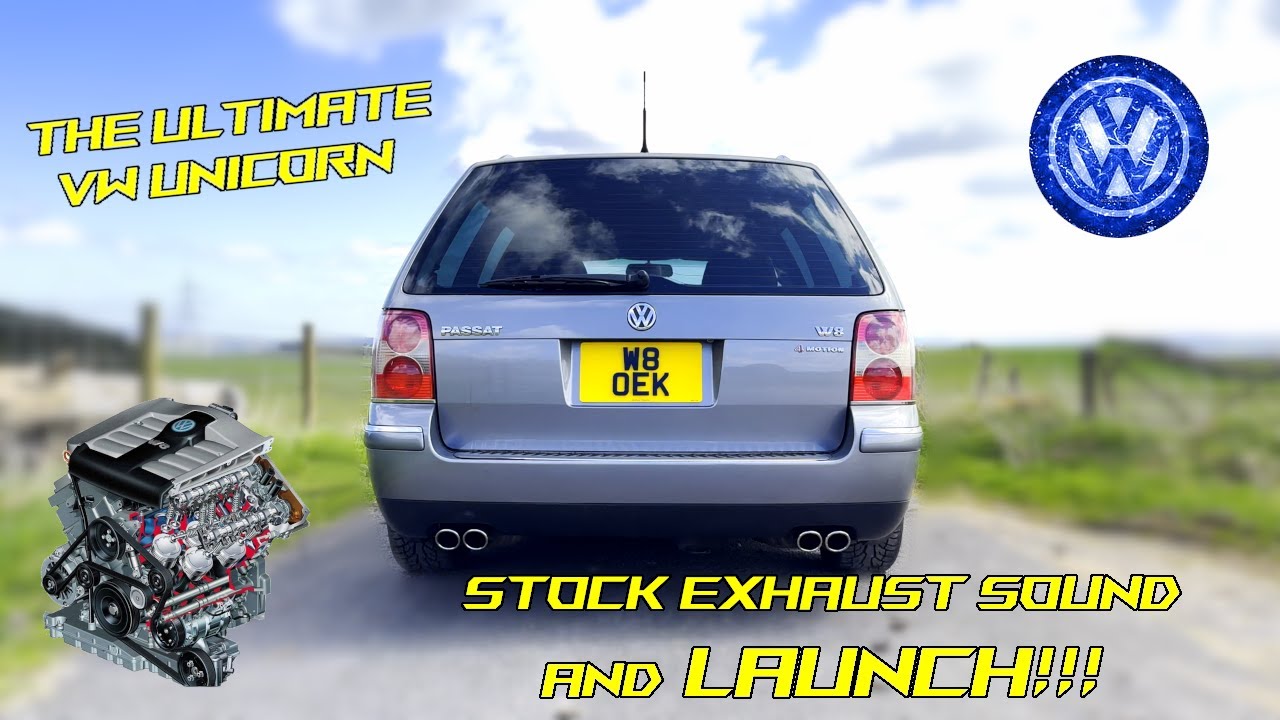 Passat W8 Stock Exhaust Sound And Launch рџ ёрџ љ Youtube