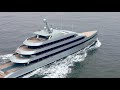 83.50m 274ft feadship savannah on her sea trials feadship