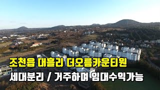 조천읍 대흘리 대흘초등학교 인근 대단지 연립 더오름 카운티 원 빌라 매매