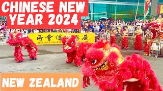 Chinese 農曆新年 New Year 2024 Celebration in New Zealand I LunarNew Year 2024, Lion & Dragon Dance NZ