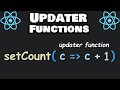 What are React updater functions? 🔄