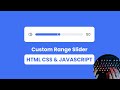 ASMR Programming - Custom Range Slider in HTML CSS & JavaScript - No Talking