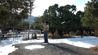 Model Rocket Swing Test - Scratch Build 2 Stage Ahpla (No Ring Fin)