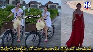 Actress Mehrene Kaur Enjoying In Maldives | H6 NEWS