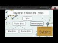 Mirrors, Lenses, and Image Formation - ScioVirtual Optics 2024 Lesson 3