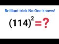 How to find square of any number #fastandeasymaths #math #mathematics #squaretrick #square
