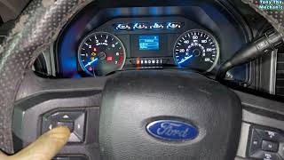 2015-2020 Ford f150 3.5 Como resetear la Vida del aceite (how to reset oil life ) oil reset light