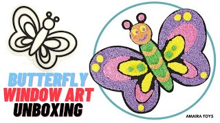 Butterfly Window Art Toy Unboxing - Fleximos Window Art Activity Unboxing - Amaira Toys