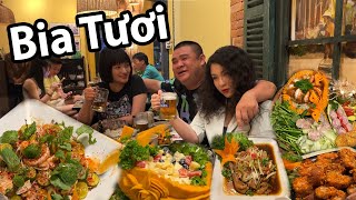 Bia tươi  quán em My lẩu - Quán chín cô chủ mười